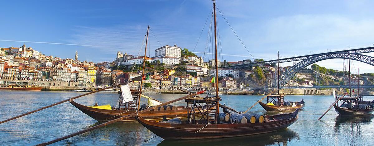 Holzboote in Porto
