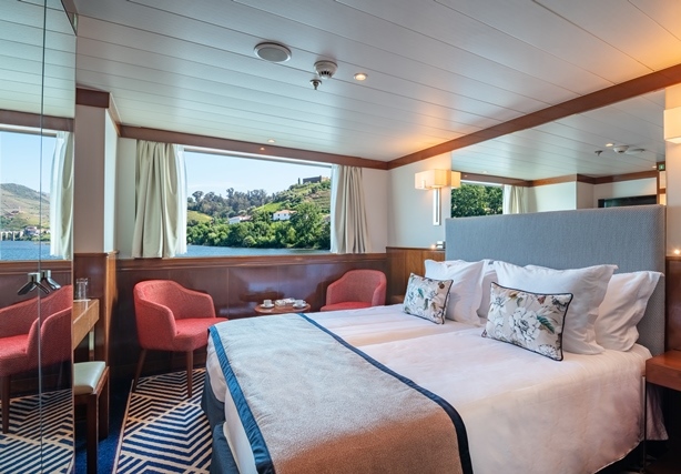 Flusskreuzfahrtschiff Portugal 2-Bett Kabine Fenster